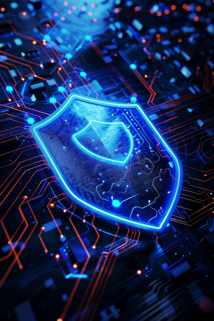 Foto gratuito concepto de seguridad cibernética en el arte digital