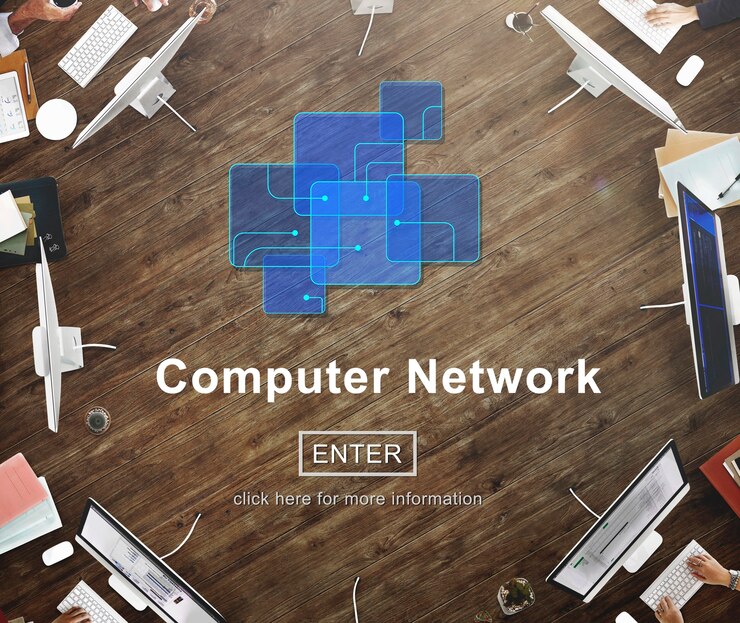 Foto gratuito concepto de sitio web en línea de tecnología de red informática