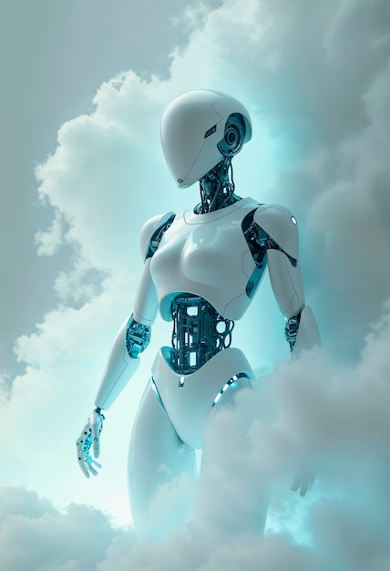 Concepto tecnológico con elemento futurista