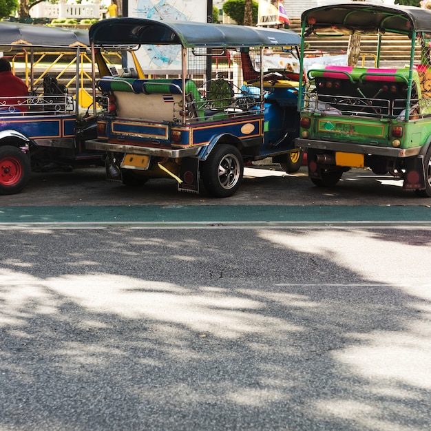 Concepto de vehículo de Tailandia de Tuk-tuk