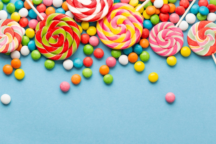 Foto gratuito conceptos de dulces deliciosos con espacio para copiar