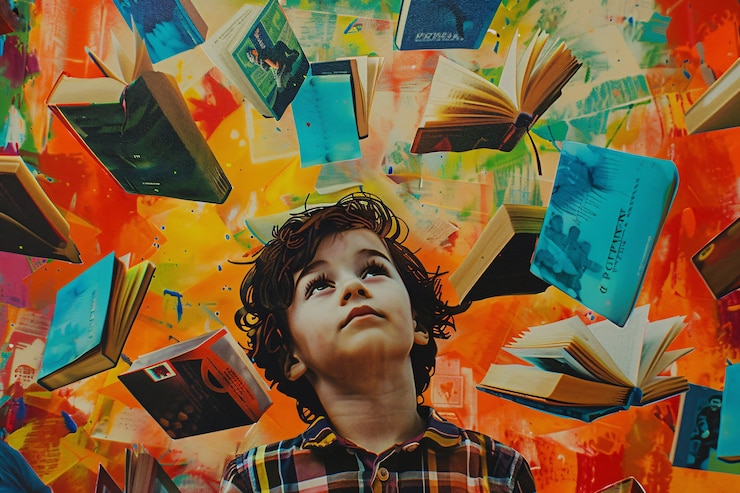 Foto gratuito concienciación sobre el día del autismo con un retrato colorido