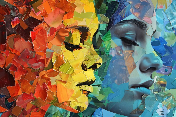 Foto gratuito concienciación sobre el día del autismo con un retrato colorido