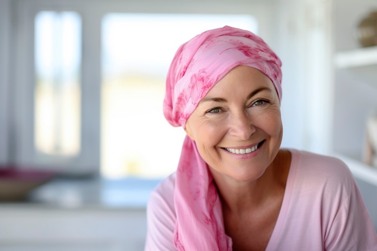 Foto gratuito concienciación sobre el día mundial del cáncer con el paciente.
