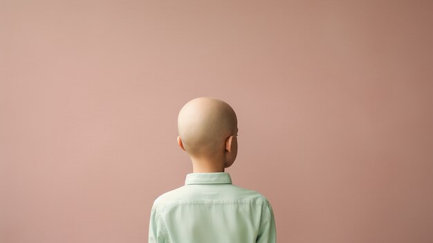 Foto gratuita concientización sobre el día mundial del cáncer con niños pequeños