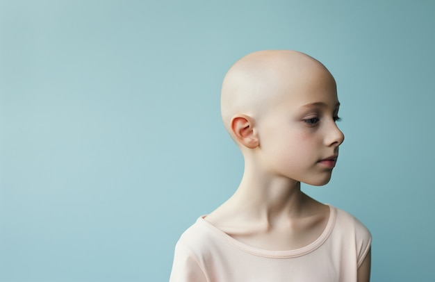 Foto gratuita concientización sobre el día mundial del cáncer con niños pequeños