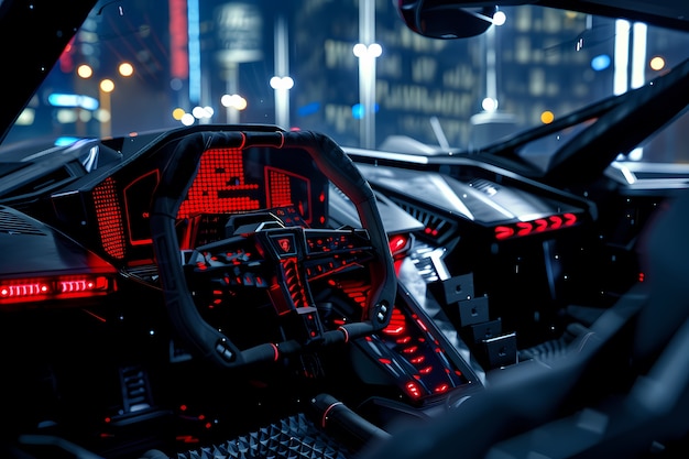 Conducción de automóviles modernos en la ciudad
