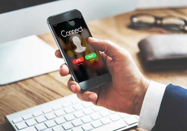 Conectar el concepto de comunicación de llamadas entrantes
