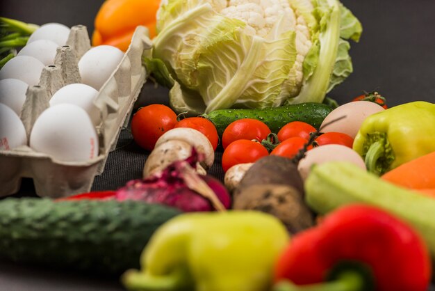 Conjunto de varias verduras