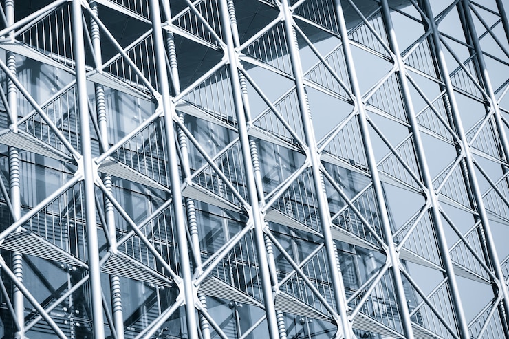 Foto gratuito construcción moderna del edificio de oficinas