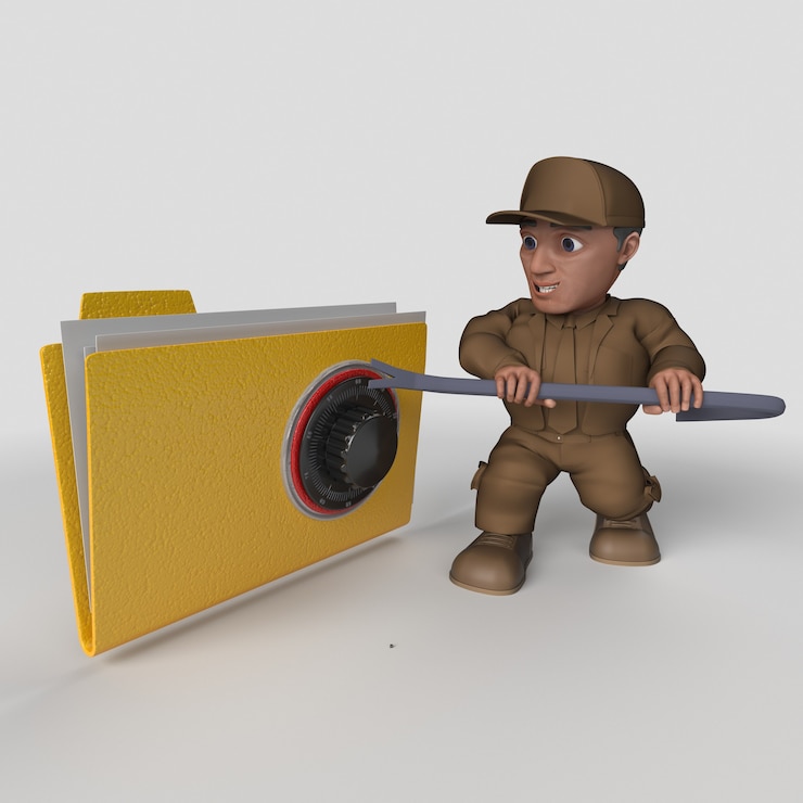 Foto gratuito controlador de entrega de dibujos animados en 3d