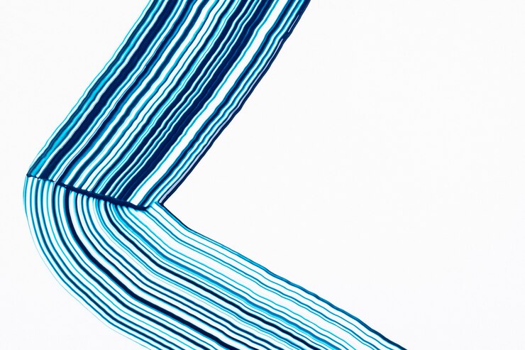 Photo Gratis cool blue textured background wavy pattern abstract art