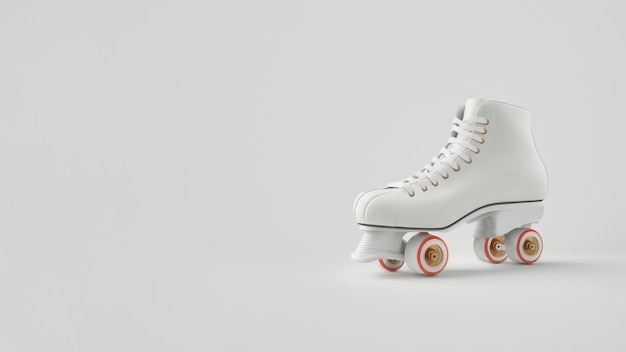Cool patines con copia espacio bodegón