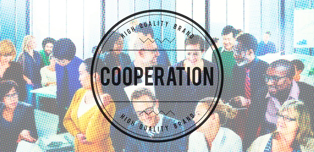 Cooperación Unity Together Teamwork Partnership Concept