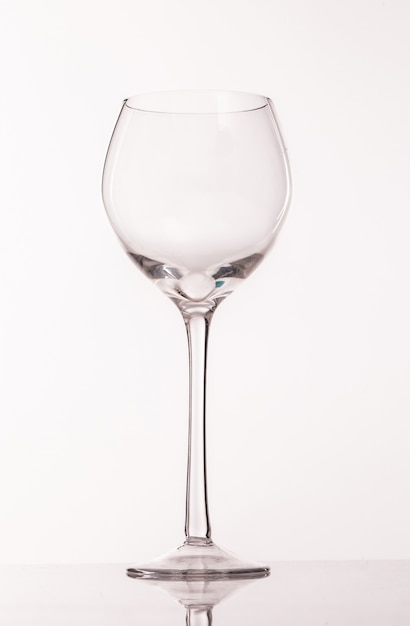 Copa transparente para vino