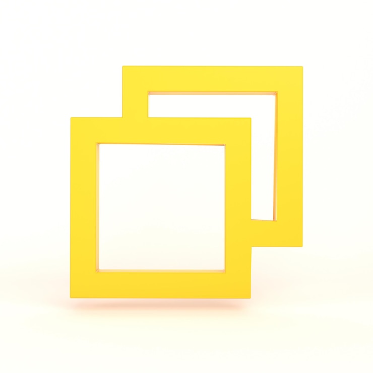 Foto gratuito copiar icono anverso con fondo blanco