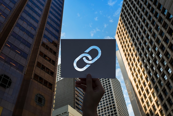 Photo Gratis corporate connected link perforated paper