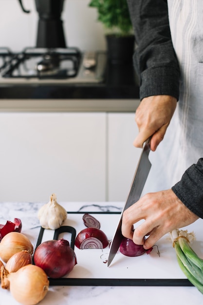 Cortando alimentos