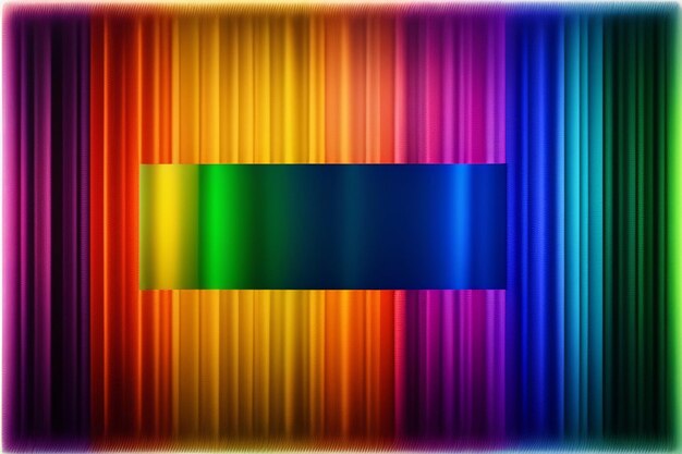 Una cortina de colores que dice 'arcoíris'