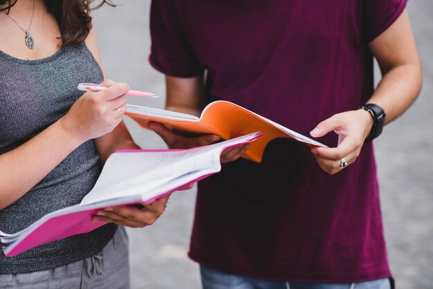 Cosecha de personas que trabajan en equipo con la tarea