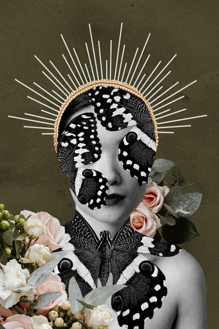 Photo Gratis creative vintage collage design