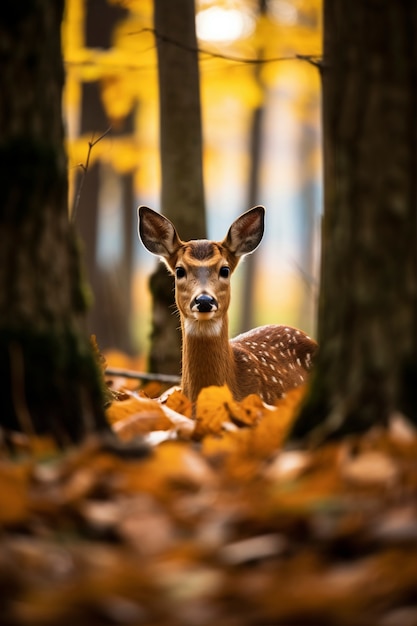 Foto gratuita cría de alce en la naturaleza