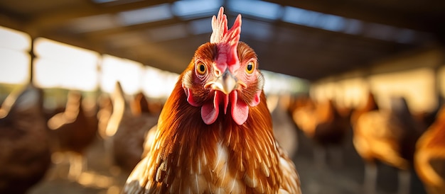 Foto gratuita criando pollos en una granja