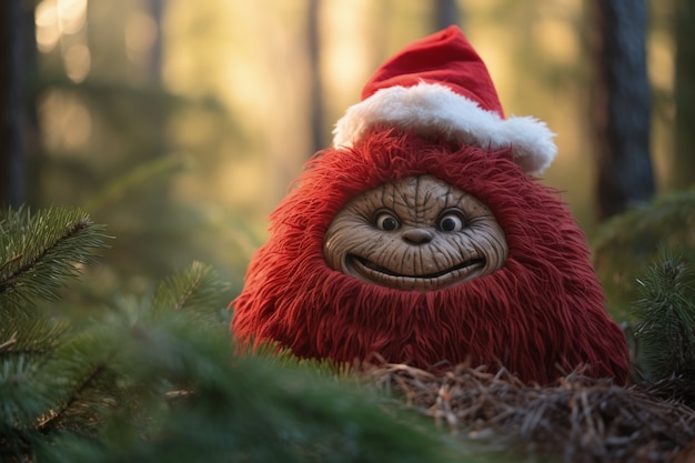 Foto gratuita una criatura caprichosa que ilustra al grinch