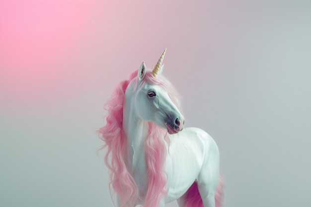 Foto gratuita una criatura de unicornio fotorrealista