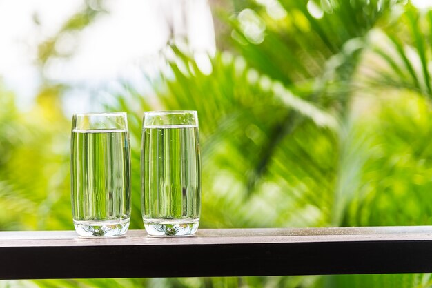 Cristal de agua al aire libre