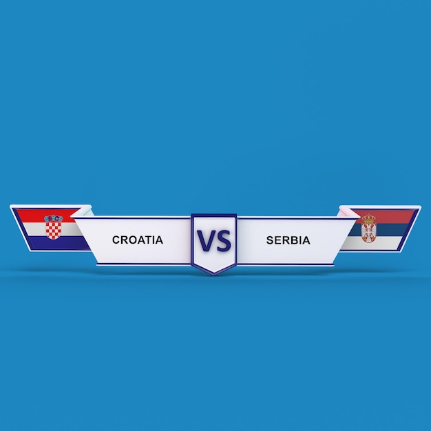 Foto gratuita croacia vs serbia