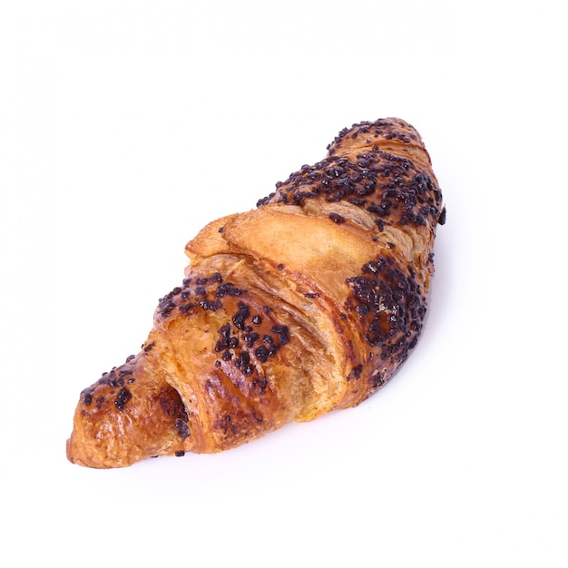 Croissant en la mesa