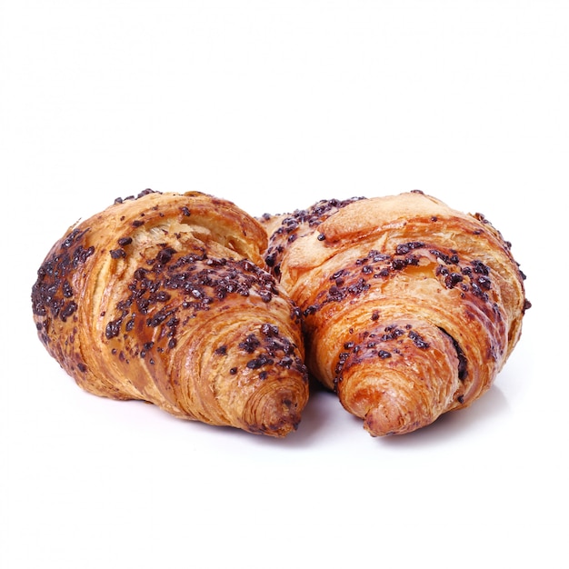 Foto gratuita croissants en la mesa