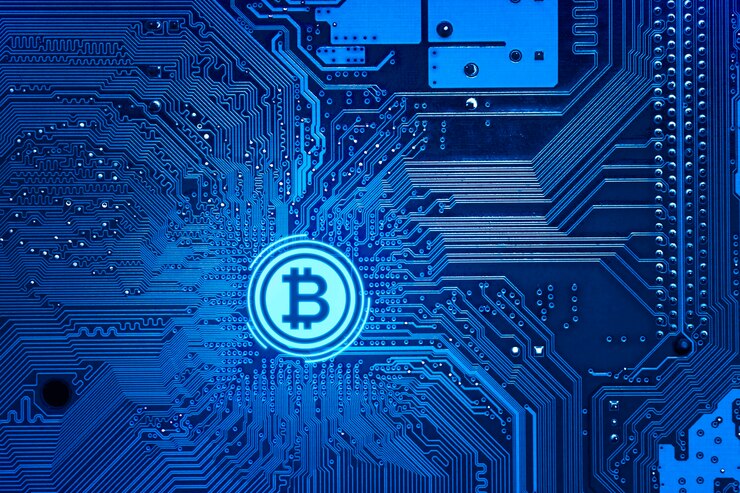 Photo Gratis cryptocurrency concept with coin