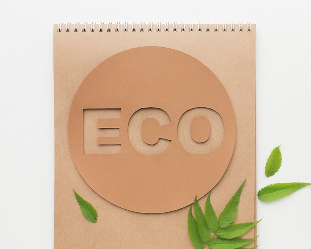 Foto gratuita cuaderno ecológico