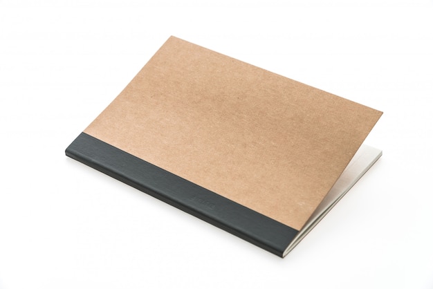 Cuaderno de mock up en blanco