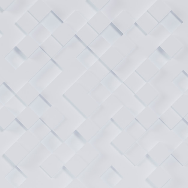 Los cubos blancos de fondo 3D