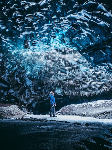 Foto gratuita cueva de hielo