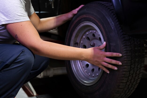 Cuidado del coche en el taller