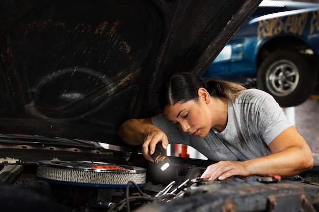 Cuidado del coche en el taller