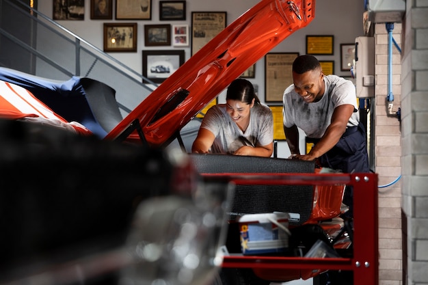 Cuidado del coche en el taller