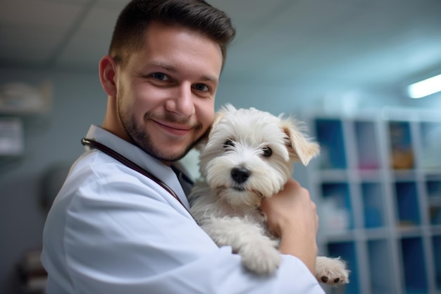 Foto gratuita cuidado de mascotas y concepto de clínica veterinaria y médico