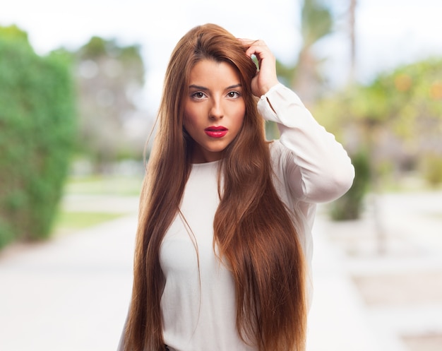 cuidado de la piel del adulto camisa Morena