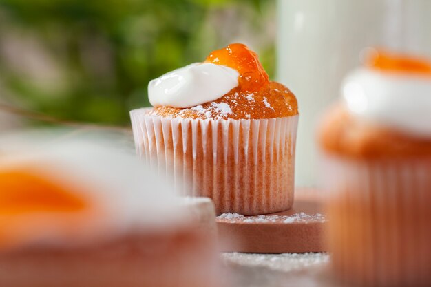 Cupcakes con arreglo de cobertura