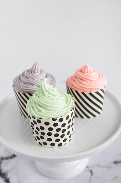 Cupcakes en expositor