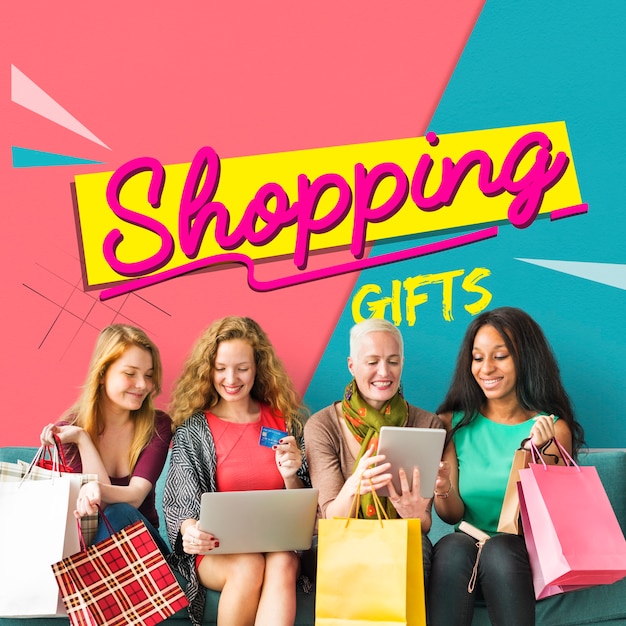 Cupón de regalo de ventas de compras en línea