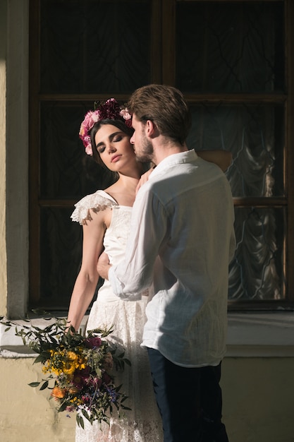 Foto gratuita decoración de la boda en el jardín.