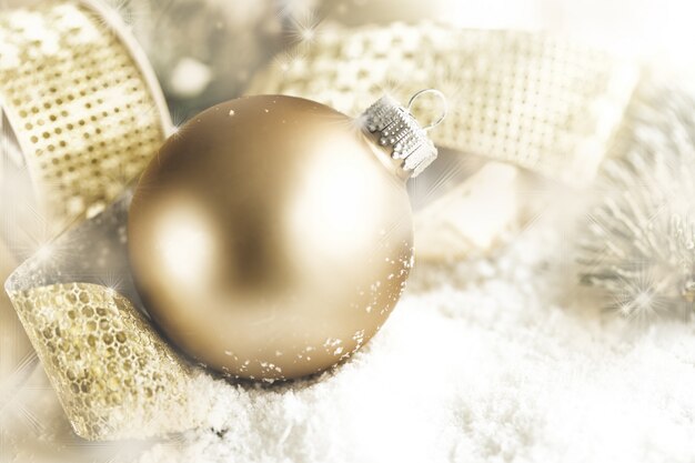 Decoración de bola de Navidad Closeup