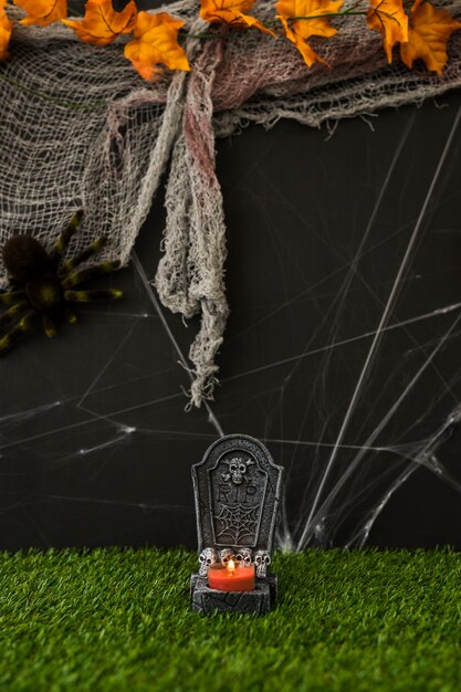 Decoración cementerio de halloween