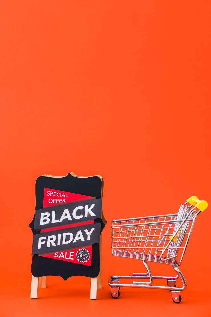 Foto gratuito decoración corporativa de black friday